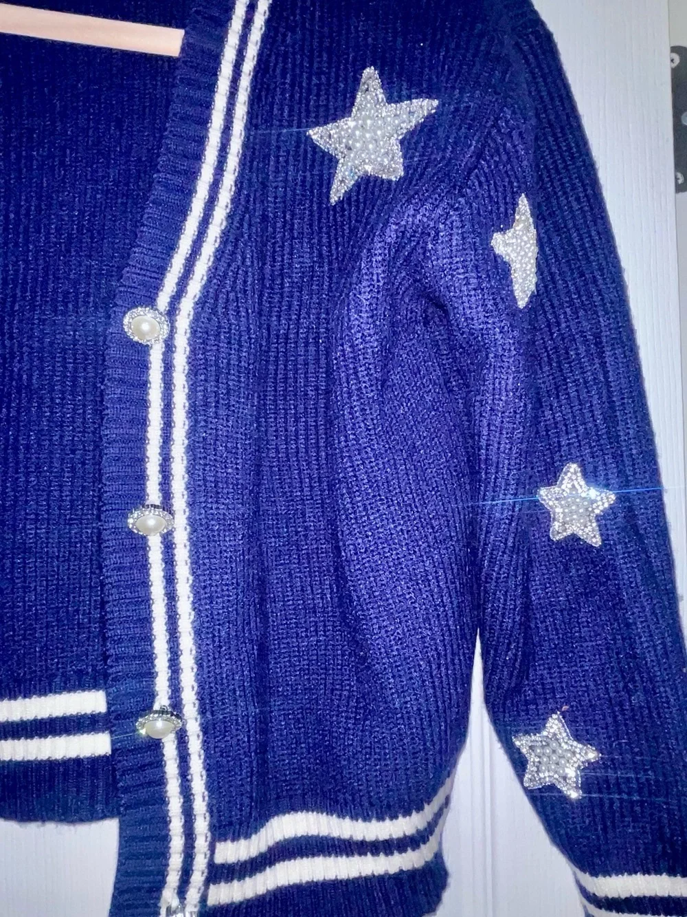 Rare editions navy and star sweater